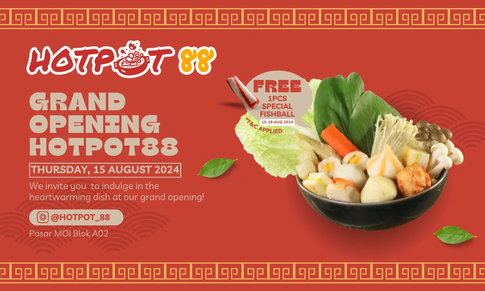 NOW OPEN - HOTPOT 88